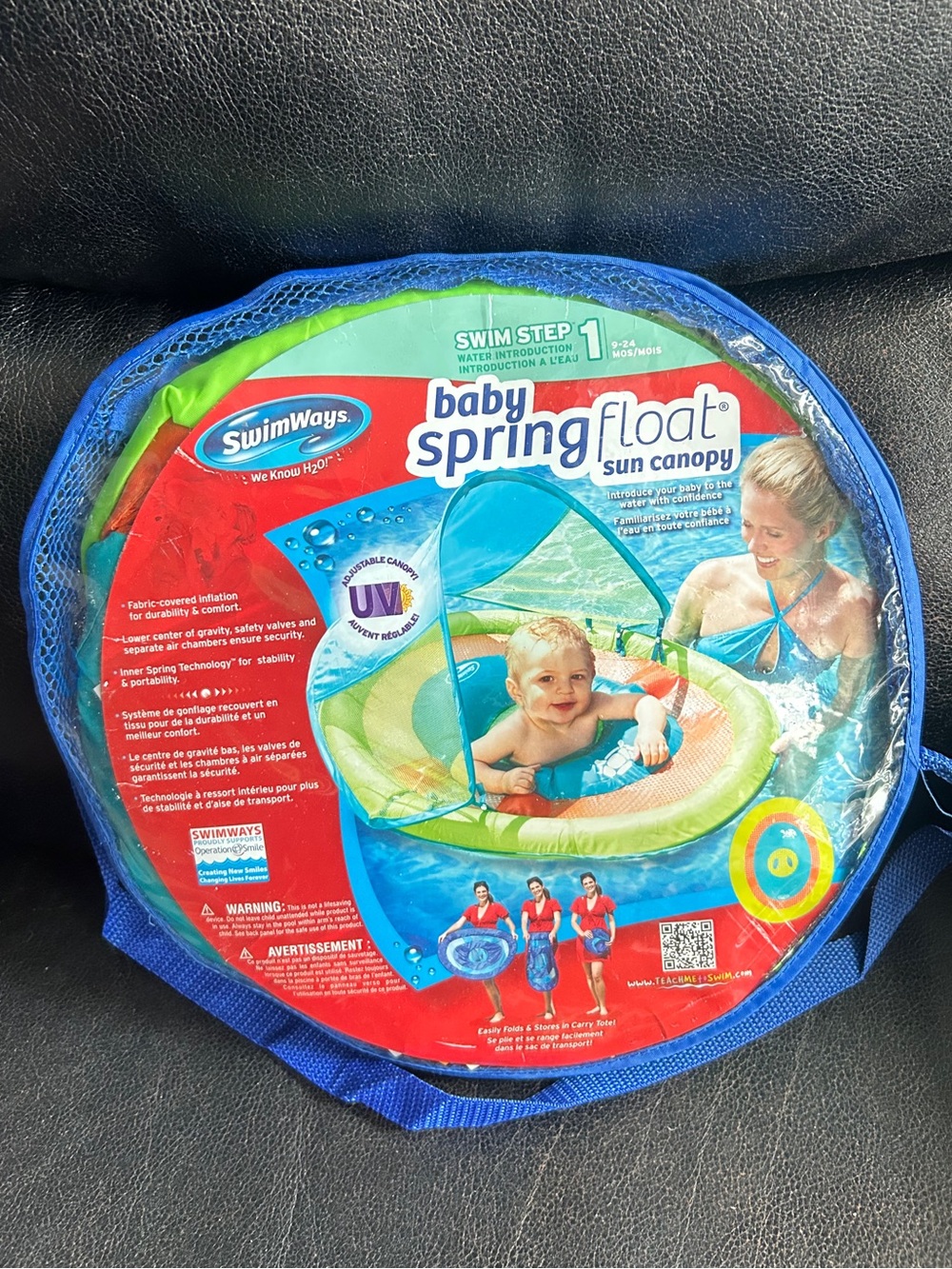 Swimways Blue & Green Baby Spring Float Sun Canopy
